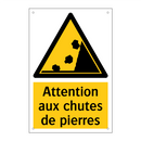 Attention aux chutes de pierres