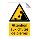 Attention aux chutes de pierres