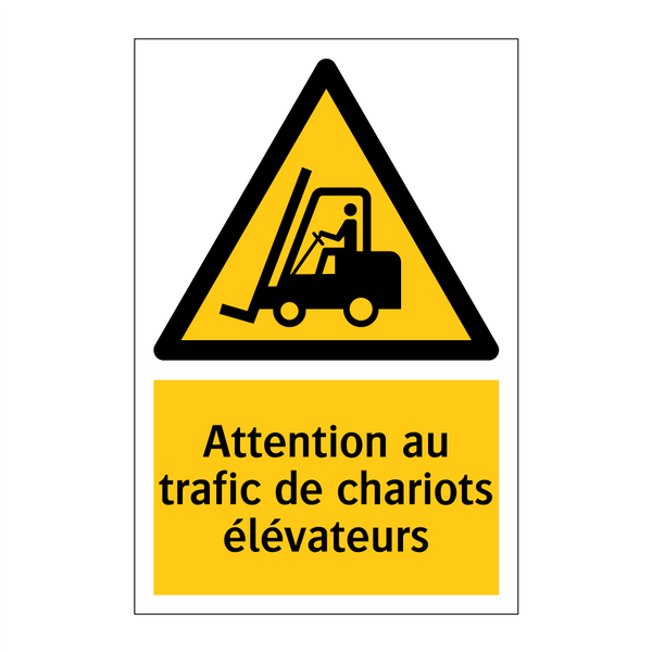 Attention au trafic de chariots élévateurs