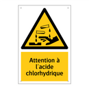 Attention à l'acide chlorhydrique