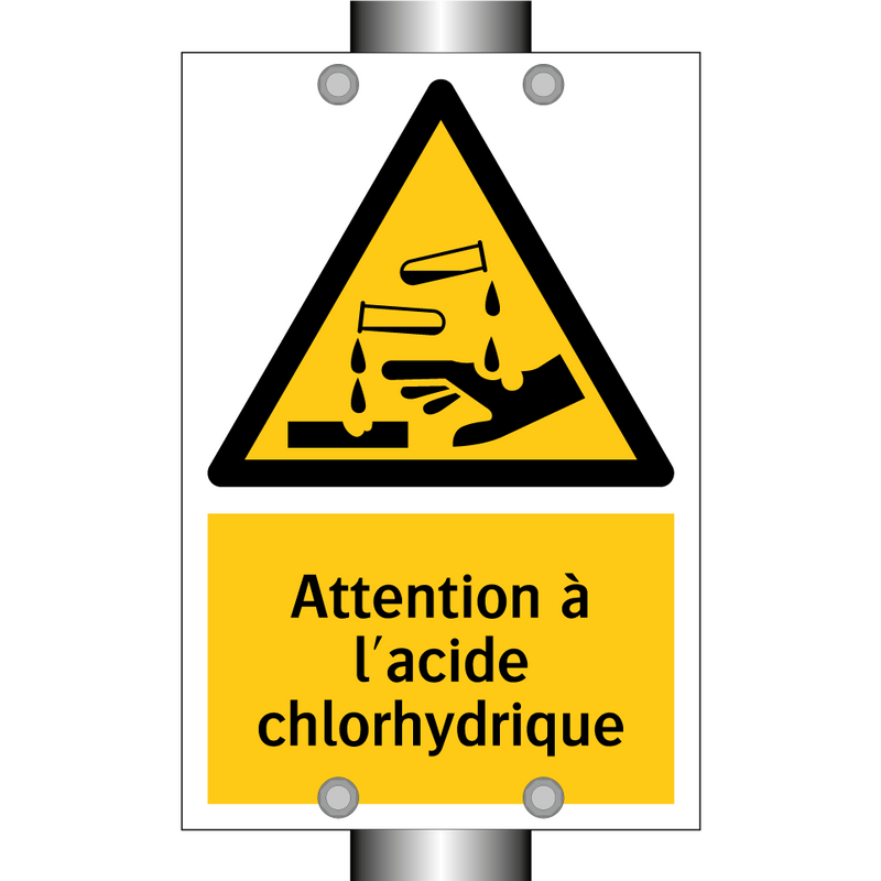 Attention à l'acide chlorhydrique