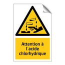 Attention à l'acide chlorhydrique