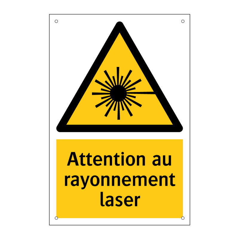 Attention au rayonnement laser
