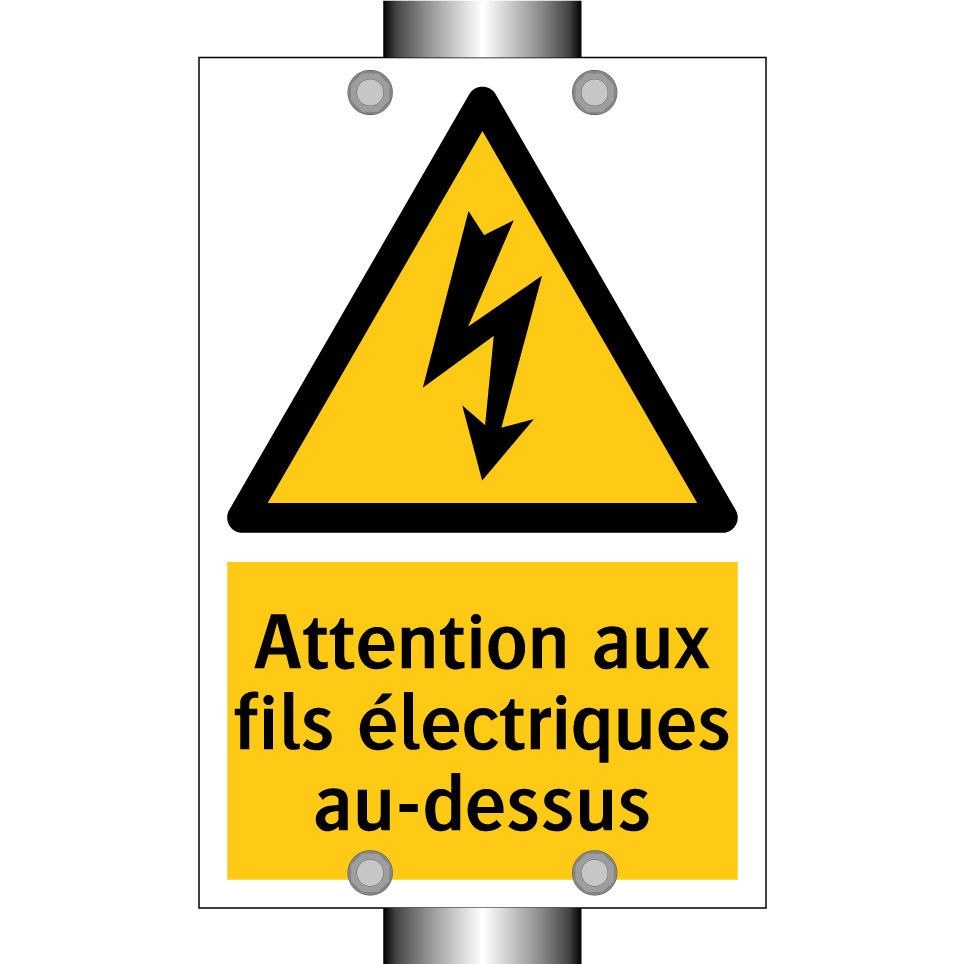 Attention aux fils électriques au-dessus
