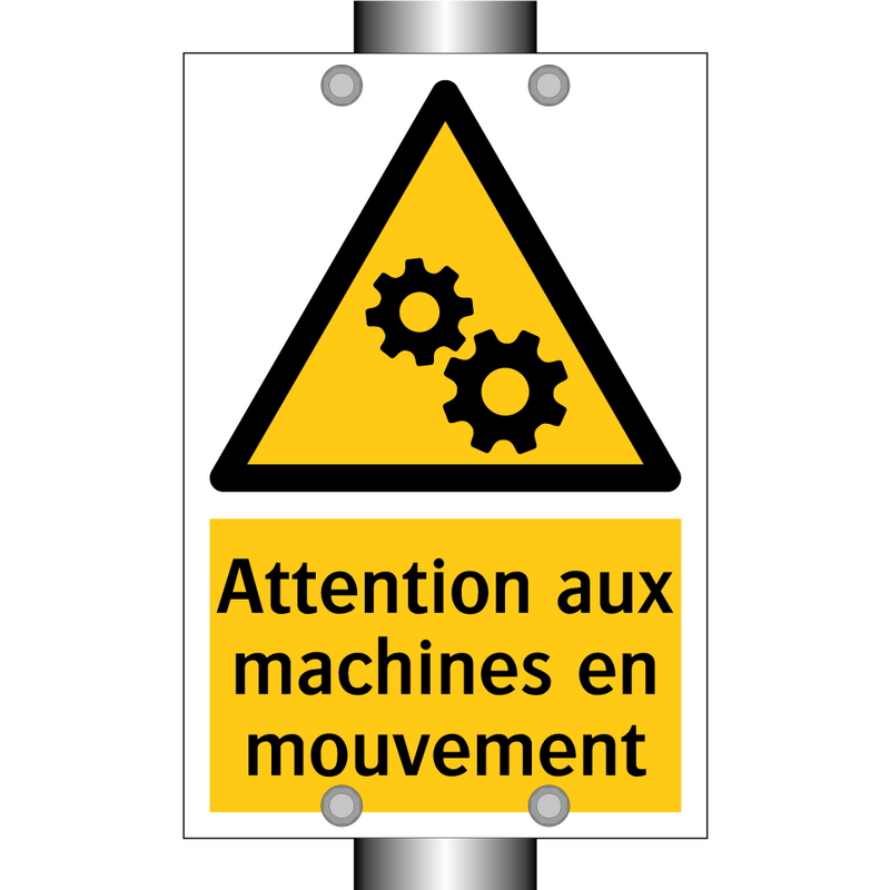 Attention aux machines en mouvement