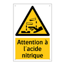 Attention à l'acide nitrique