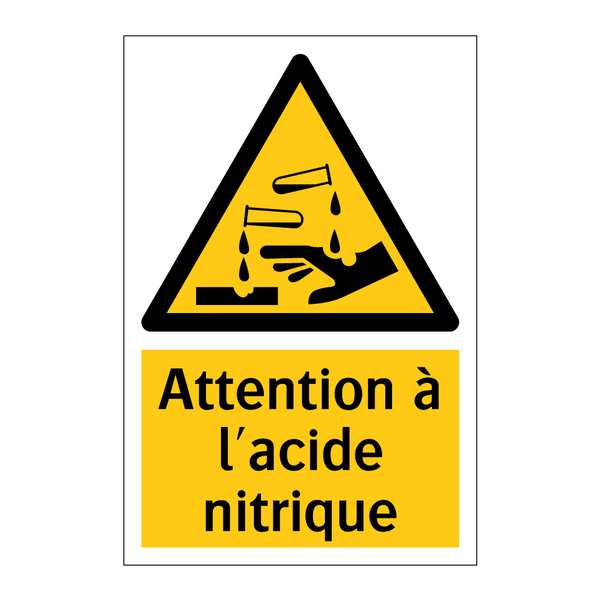 Attention à l'acide nitrique
