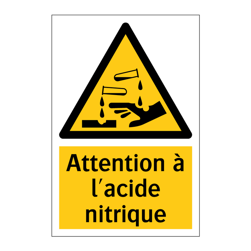 Attention à l'acide nitrique