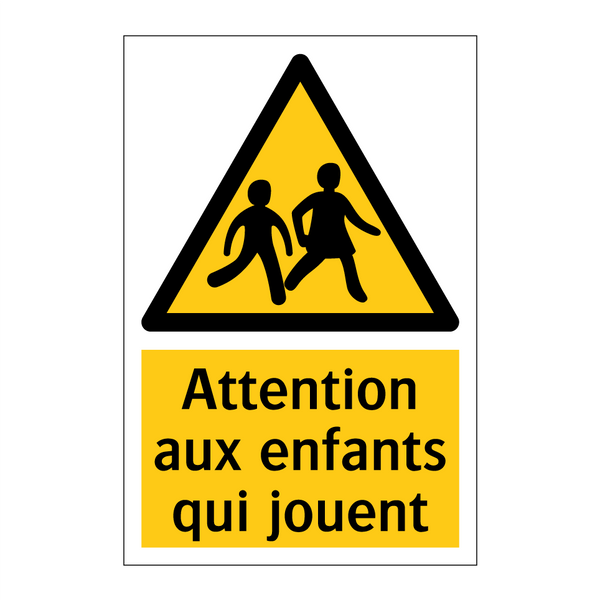 Attention aux enfants qui jouent