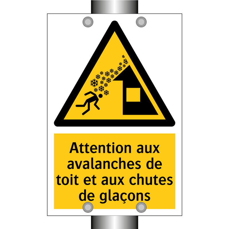 Attention aux avalanches de toit et aux chutes de glaçons