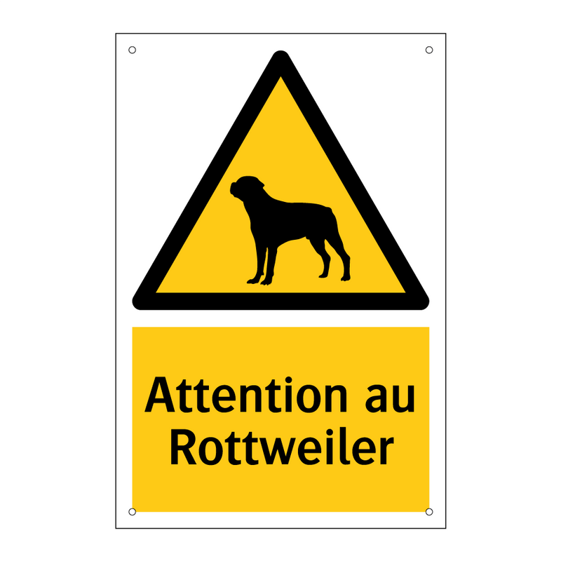 Attention au Rottweiler