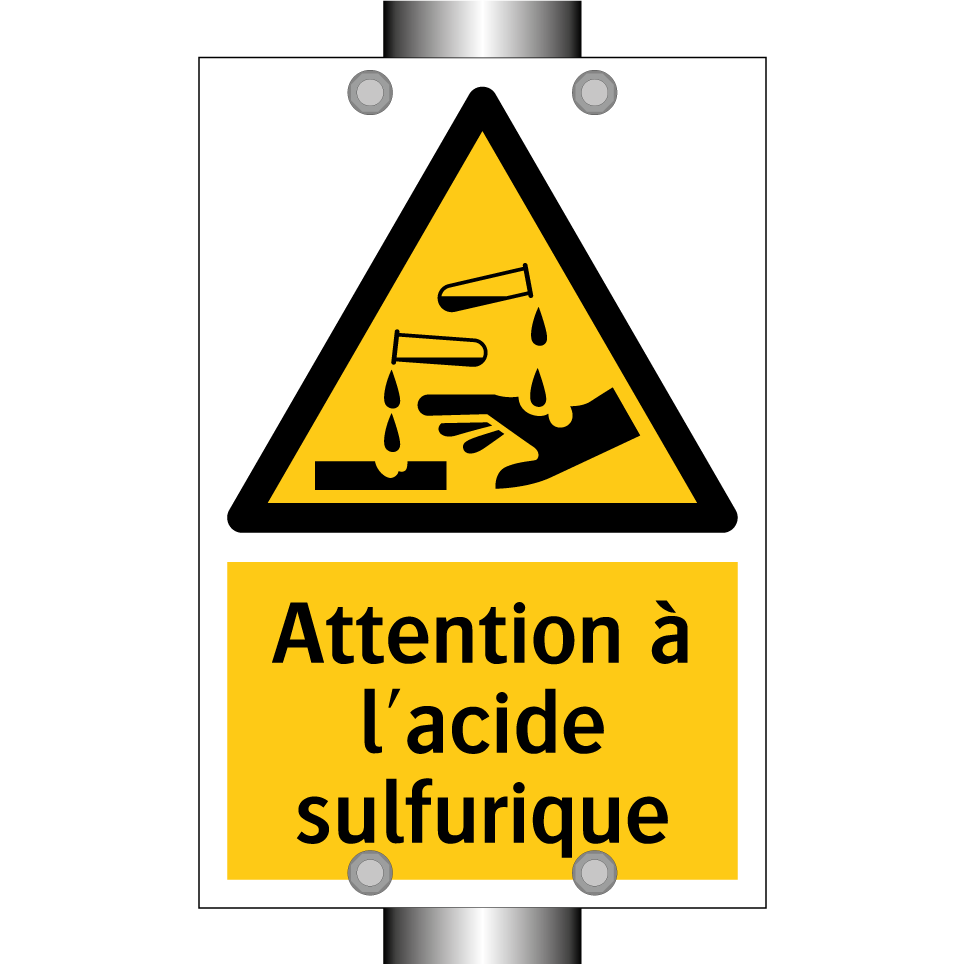 Attention à l'acide sulfurique