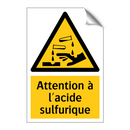 Attention à l'acide sulfurique