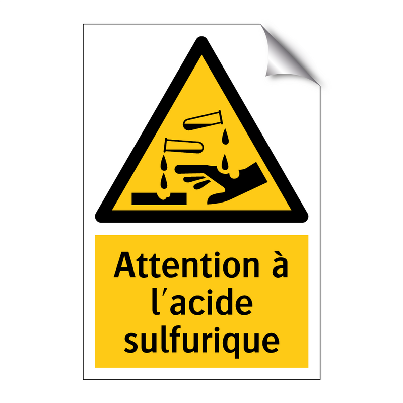 Attention à l'acide sulfurique