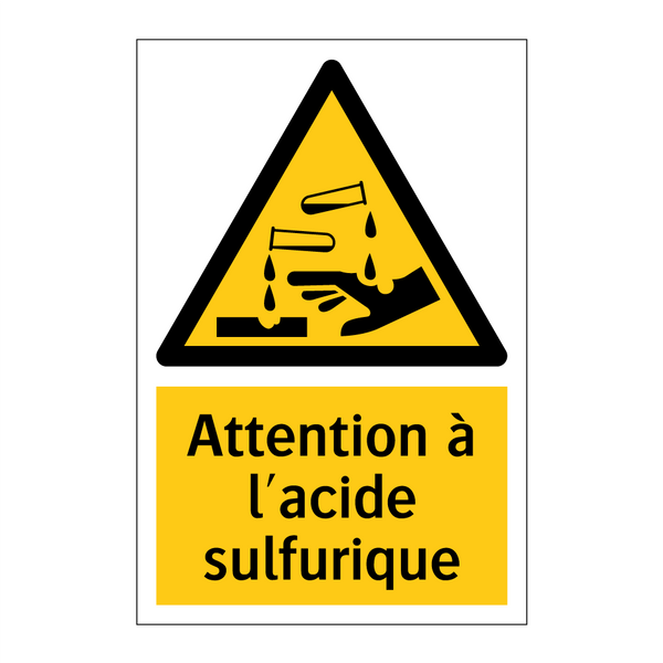 Attention à l'acide sulfurique