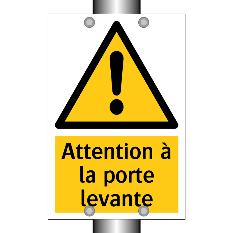 Attention à la porte levante