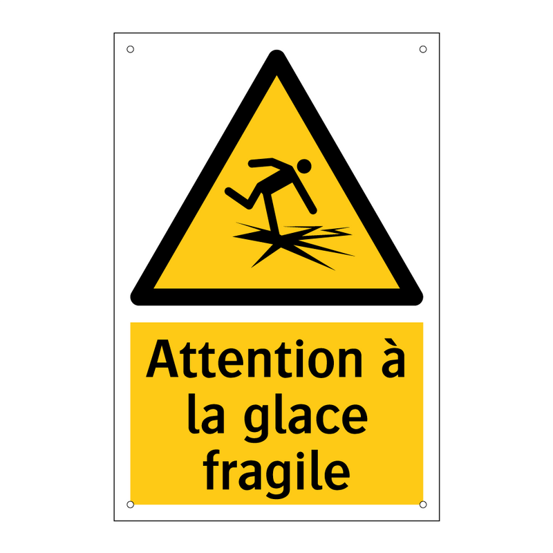 Attention à la glace fragile
