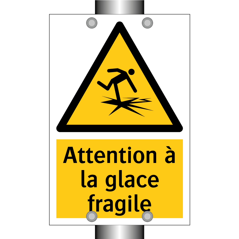 Attention à la glace fragile