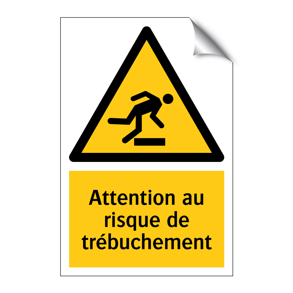 Attention au risque de trébuchement