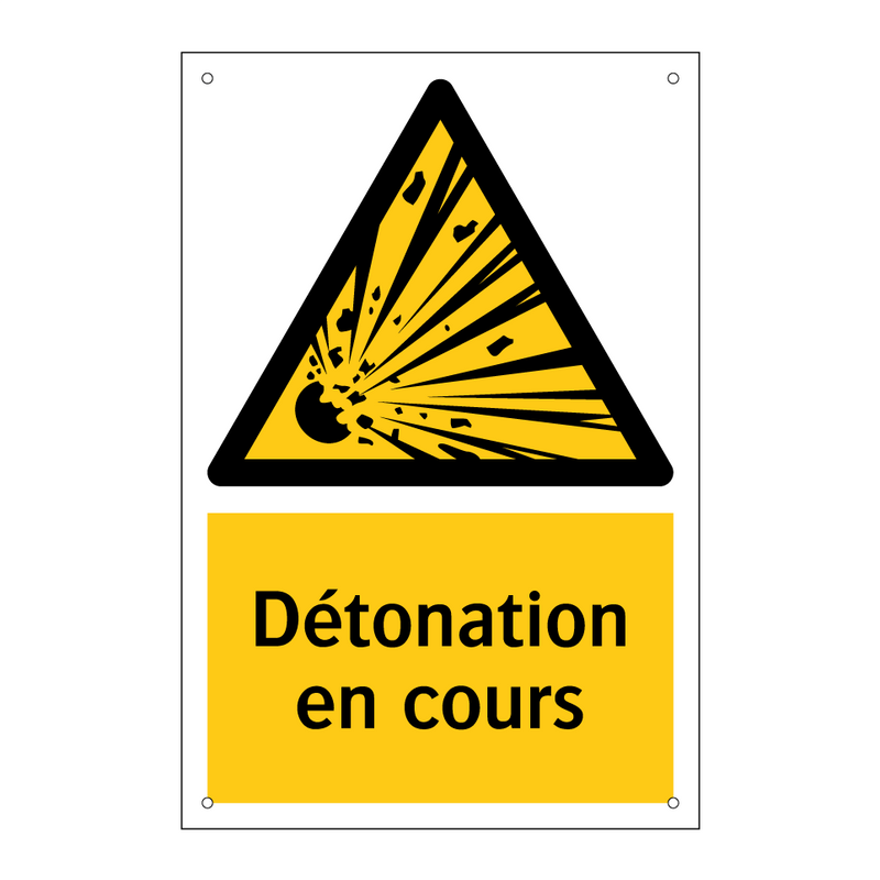 Détonation en cours