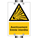 Avertissement Entrée interdite