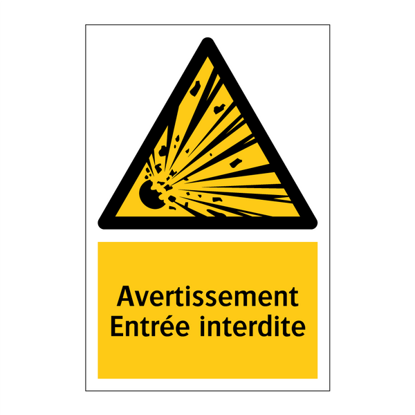 Avertissement Entrée interdite