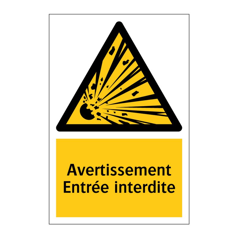 Avertissement Entrée interdite