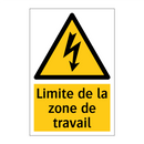 Limite de la zone de travail