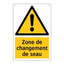 Zone de changement de seau