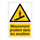 Mouvement prudent dans les escaliers