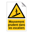 Mouvement prudent dans les escaliers