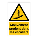 Mouvement prudent dans les escaliers