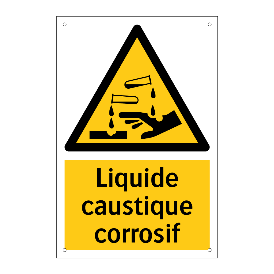 Liquide caustique corrosif