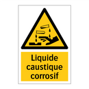 Liquide caustique corrosif