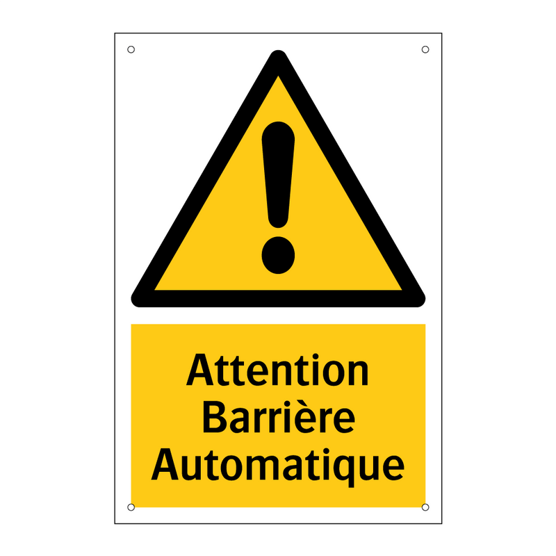 Attention Barrière Automatique