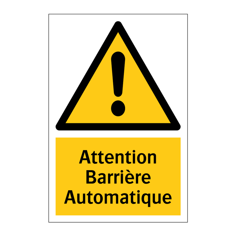 Attention Barrière Automatique
