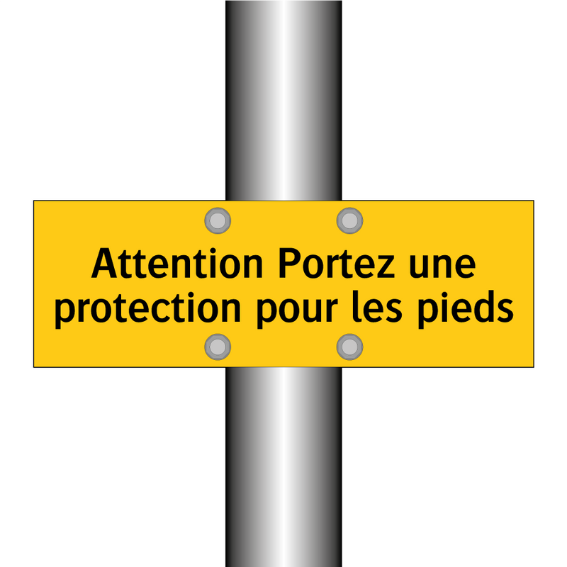 Attention Portez une protection pour les pieds