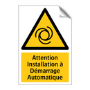 Attention Installation à Démarrage Automatique
