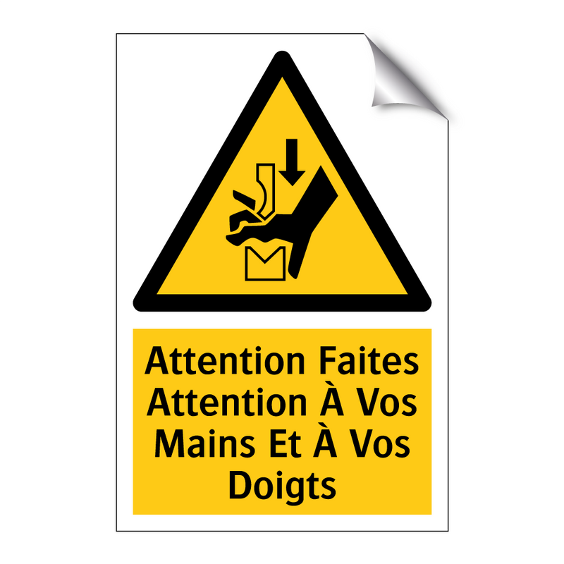 Attention Faites Attention À Vos Mains Et À Vos Doigts