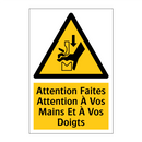 Attention Faites Attention À Vos Mains Et À Vos Doigts
