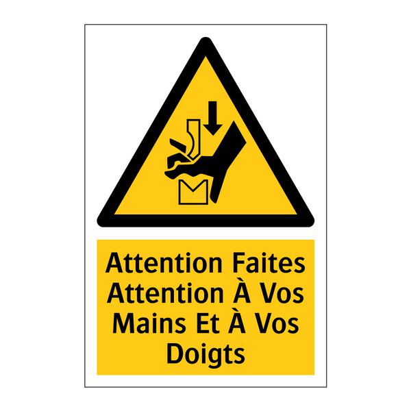 Attention Faites Attention À Vos Mains Et À Vos Doigts