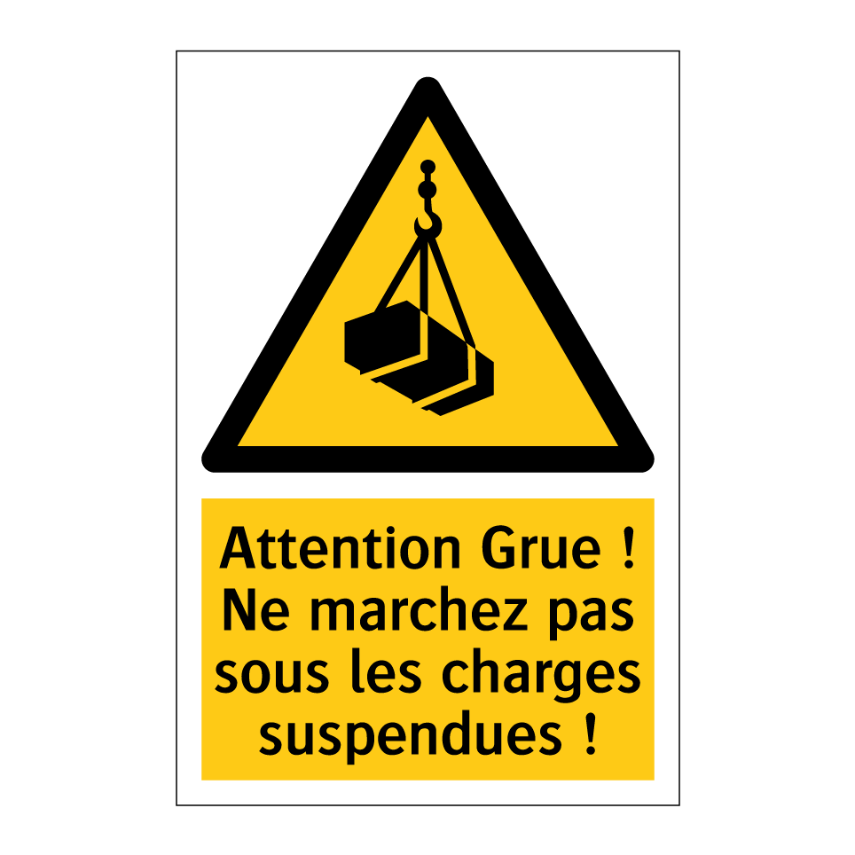 Attention Grue ! Ne marchez pas sous les charges suspendues !
