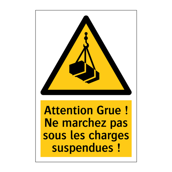 Attention Grue ! Ne marchez pas sous les charges suspendues !