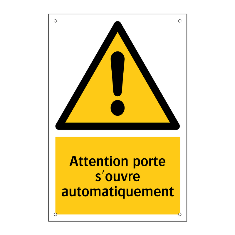 Attention porte s'ouvre automatiquement