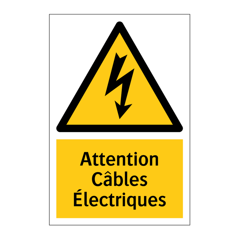 Attention Câbles Électriques