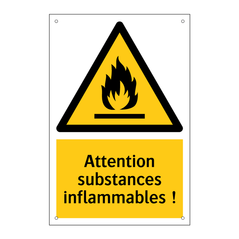 Attention substances inflammables !