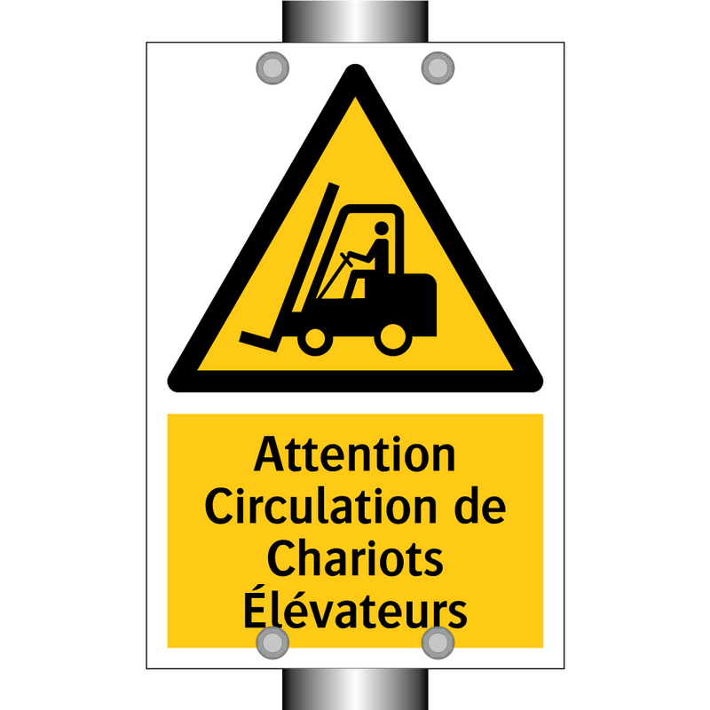 Attention Circulation de Chariots Élévateurs