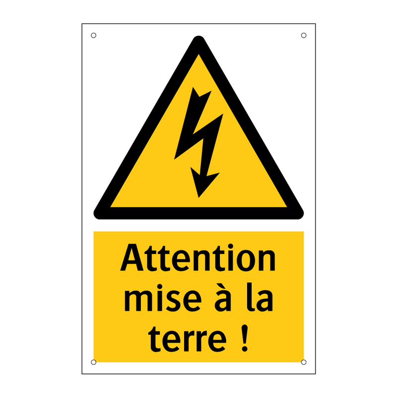 Attention mise à la terre !