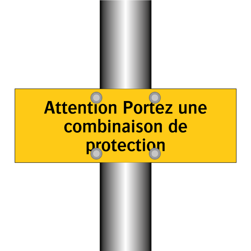 Attention Portez une combinaison de protection