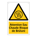 Attention Eau Chaude Risque de Brûlure